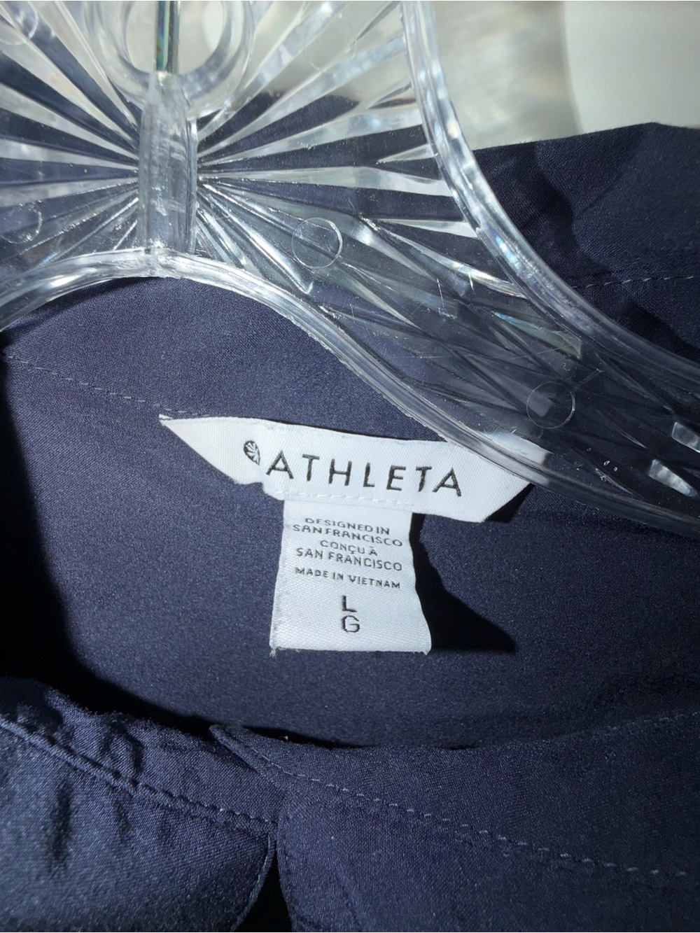 Women’s Athleta Navy long sleeve shirt - Picture 2 of 4